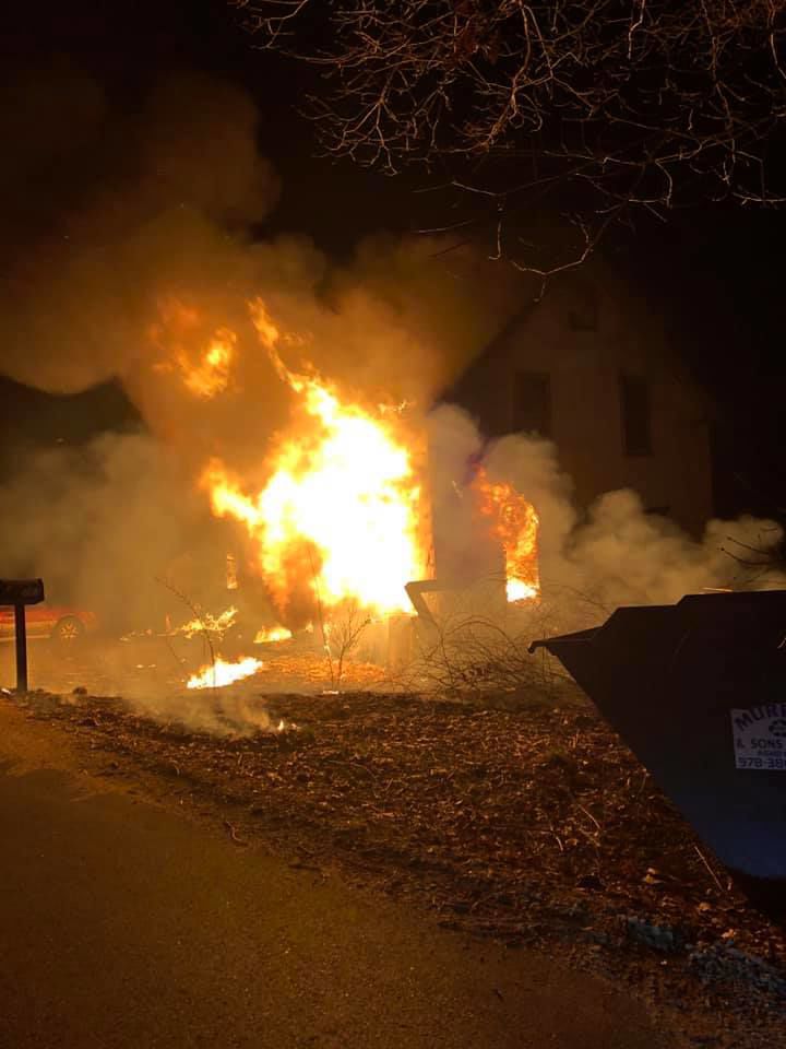 Family safe, pets missing, after New Ipswich fire